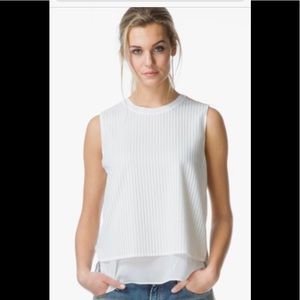 Vince mesh overlay pullover top